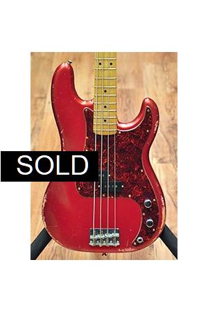 Rebel Relic P Bass Fiesta Red MN Rebel Relic P Bass Fiesta Red MN